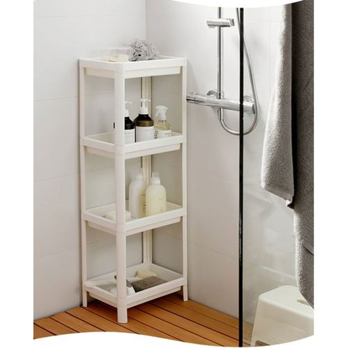 Etagère de salle de bain, Organisateur polyvalent de 4 niveaux pour cuisine et chambre