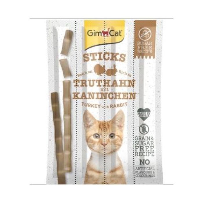 Gimcat  Sticks Turkey & Rabbit 4 Pcs.