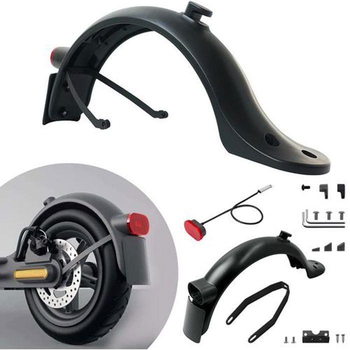 kit Garde Boue pour Trottinette Xiaomi M365 Pro 2 avec support de Plaque feu arrière et Accessoires