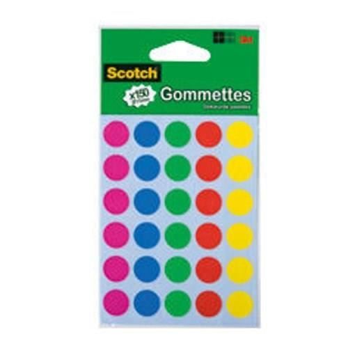 SCOTCH Pochette de 150 Gommettes Rondes