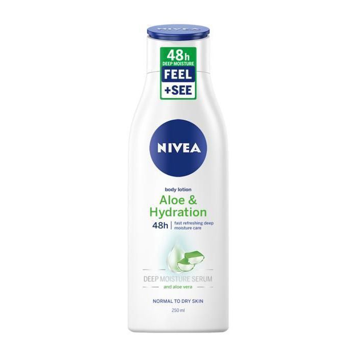 NIVEA, Lait Corps Aloé Vera peaux normales à sèches, 250ml