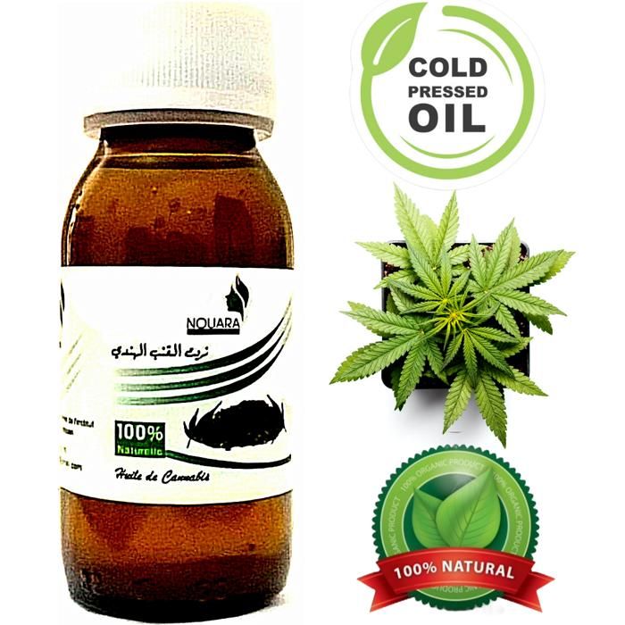 Huile de Chanvre (Cannabis, Hachich) 100% naturel -60ml
