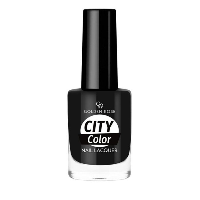 Vernis à Ongles - Golden Rose - CITY COLOR GR N°65 - Noir - Brillant - Durable