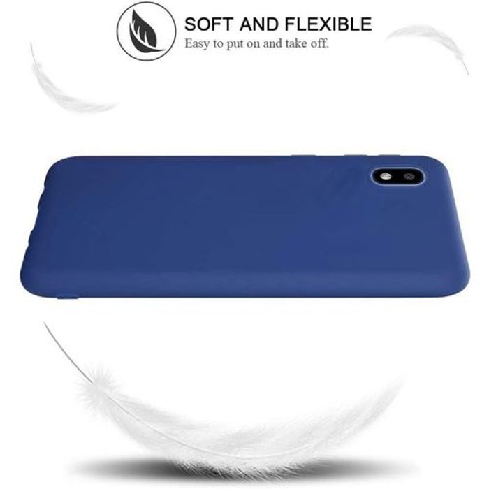 Coque - GÉNÉRIQUE - Samsung A01 Core - Silicone - Bleu - Souple