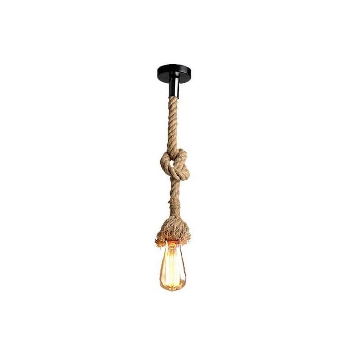 Suspension Lustre pendentif Vintage corde douille (Sans Ampoule) 1M