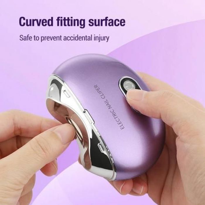 Coupe-ongles électrique automatique sécurité 3 niveaux de vitesse