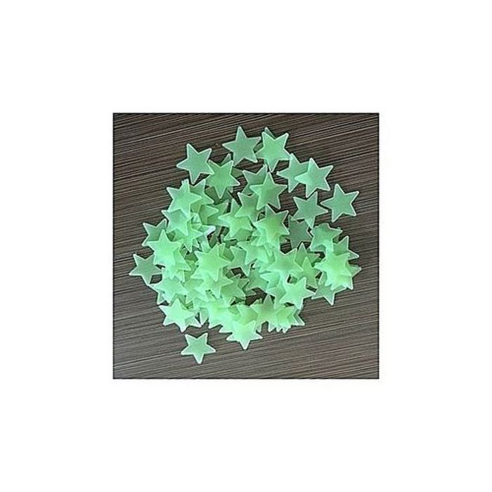 Autocollants muraux - Multicolore - Etoiles brillantes - PVC écologique - Brillent dans le noir - Décoratifs
