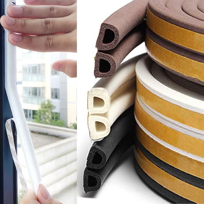 6m bande d'étanchéité de 6m bande adhesive anti poussier (Couleur aléatoire)