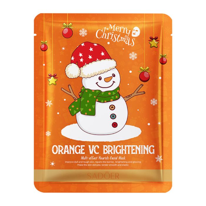 SADOER Merry Christmas Facial Mask Orange VC Brightening - 25g