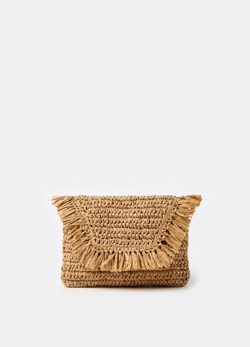 Sac à Main - OVS - SACS-NATUREL - Blanc - Rayures Bleues - Matériaux Légers