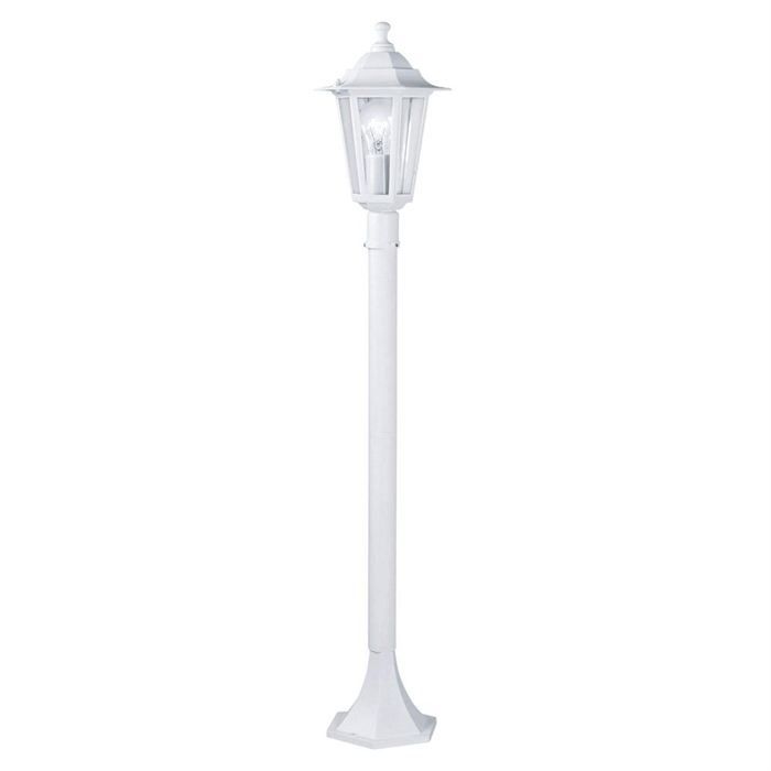 Borne d'extérieur Laterna - EGLO - Blanc - Métal & Verre - H100cm