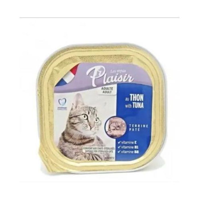 Plaisir Barquettes  Chat Adult au Thon 100gr
