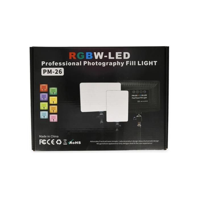 Panneau Éclairage camera light LED Studio, Vidéo  RGB