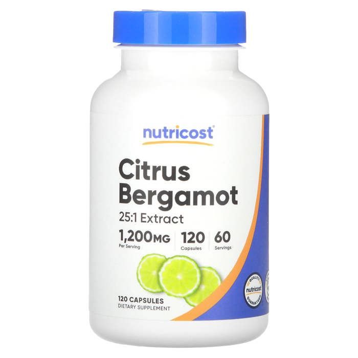 Agrumes et bergamote, 120 capsules (600 mg pièce)