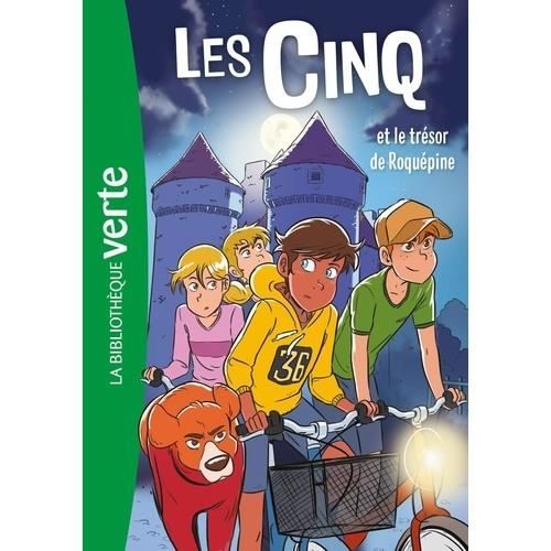 Roman jeunesse - Hachette Jeunesse - Les Cinq et le trésor de Roquépine - Enid Blyton - 192 pages - 18 x 12 cm