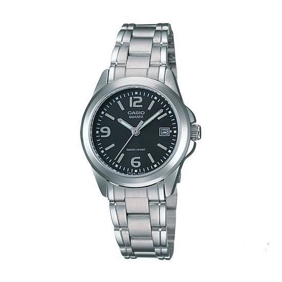 Montre Femme - Casio - LTP1215A-1A - Acier - Noir - Quartz - Étanchéité 3 ATM