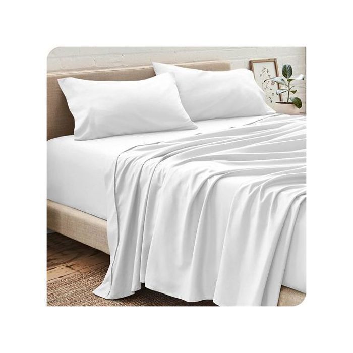 Pack de Draps - DWIRTY - Blanc - Antiallérgique - 2 Taies d’oreiller - 140x190cm