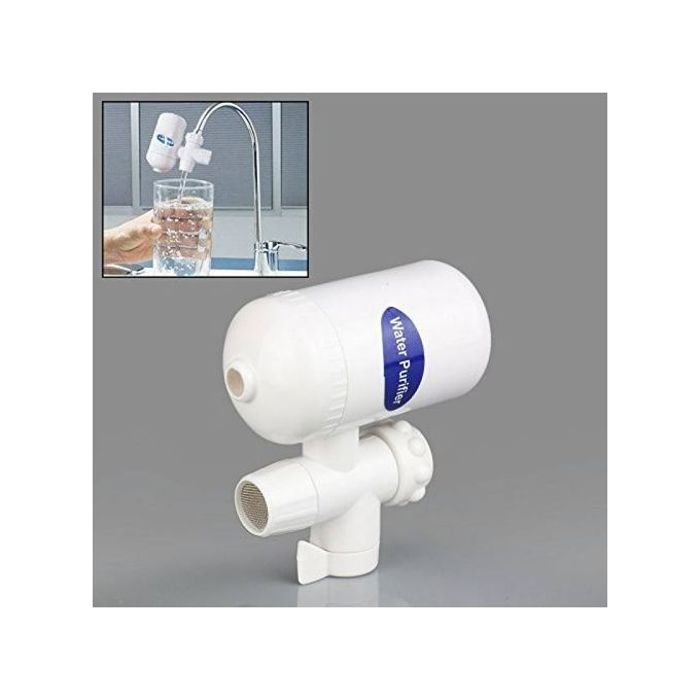 Filtre d'Eau - Purificateur d'Eau, Système de Montage Robinet, Carbone & Céramique