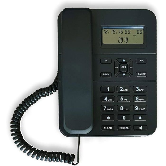 Panaphone Telephone fixe filaire KX-T2006CID identification Apel haut parleur grand écran