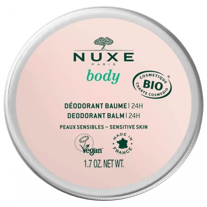 Déodorant - Nuxe - Baume 24H - Peaux Sensibles - 50 g - Efficacité 24h