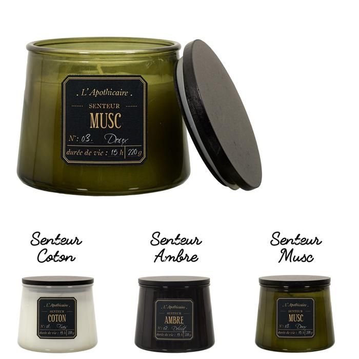 BOUGIE PARFUMEE POT ALCHIMISTE H8CM M12