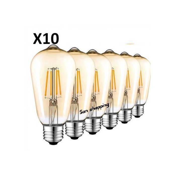 10 Pcs Ampoule LED Edison E27 4W Pour La Maison Gloeilamp Industriel Décoratif