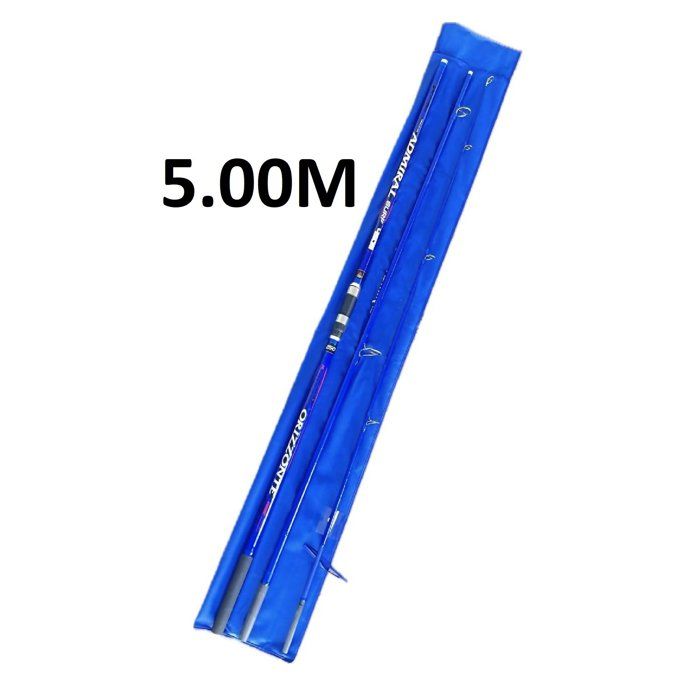 Canne à pêche - CARBOLINO - ADMIRAL - 5.00M - 100% carbone - Puissance max 250g