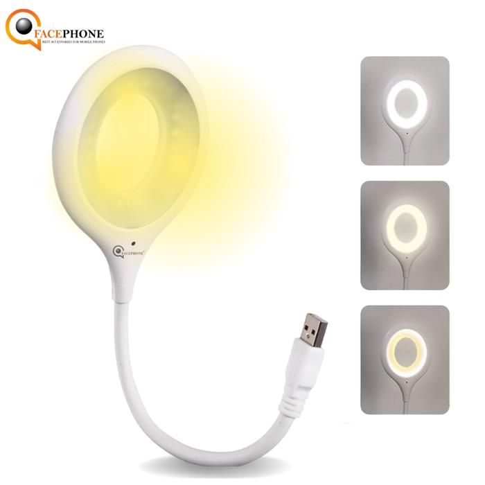 Lampe LED - FACEPHONE - ASY-L01 - Contrôle Vocal - Col de Cygne Flexible - 3 Modes d'Éclairage