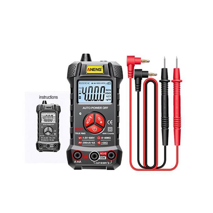 multimètre numérique professionnel, testeur d'instruments électriques AC/DC, outil de multimètre à plage automatique,M167