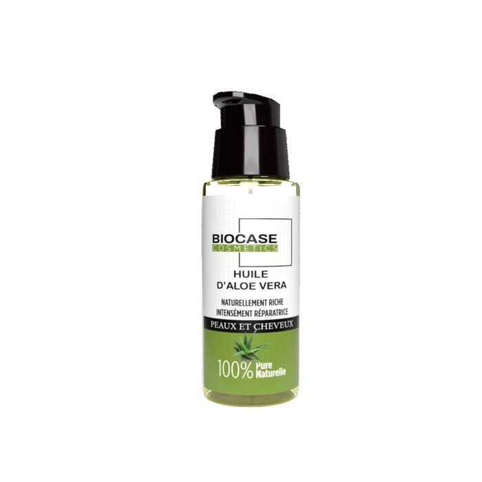 Huile Végétale - Aloe Vera - 30Ml - Hydratant - Cheveux Abîmés - Biocase Cosmetics