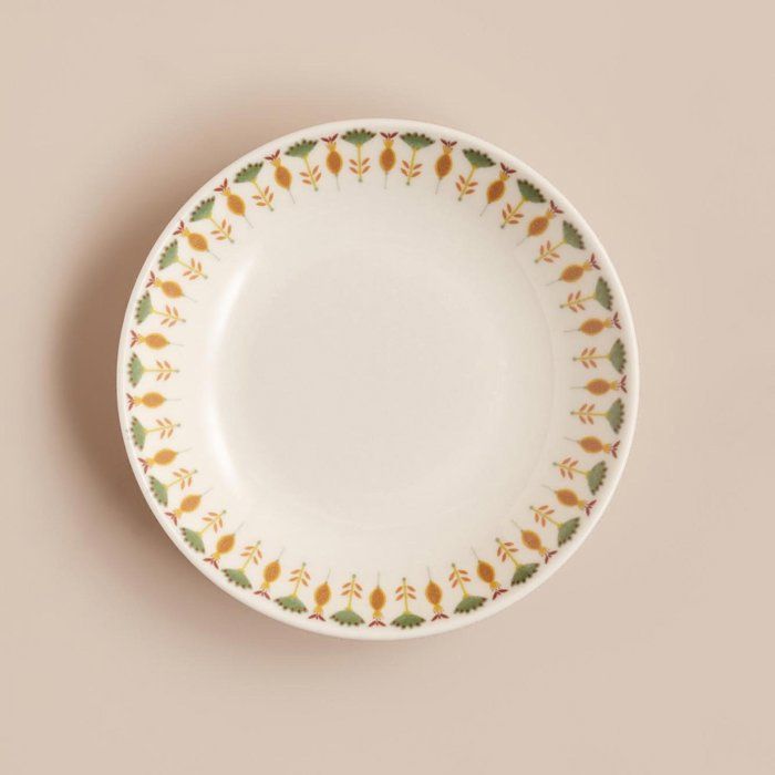 Assiette creuse - Gipsy Mix - 19 cm - Porcelaine - Compatible lave-vaisselle - Motifs traditionnels