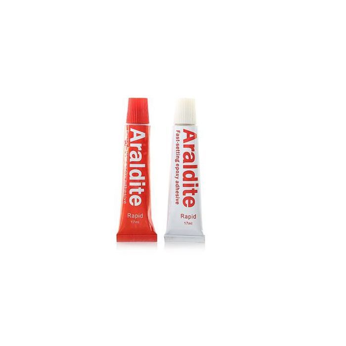 Araldite epoxy adhesive 5 minutes, design standard de bricolage, colle époxy 2x17ml
