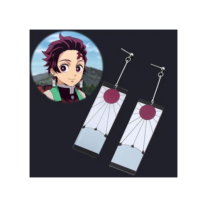 TANJIRO KAMADO boucles d'oreilles oreilles Clips Cosplay ANIME MANGA