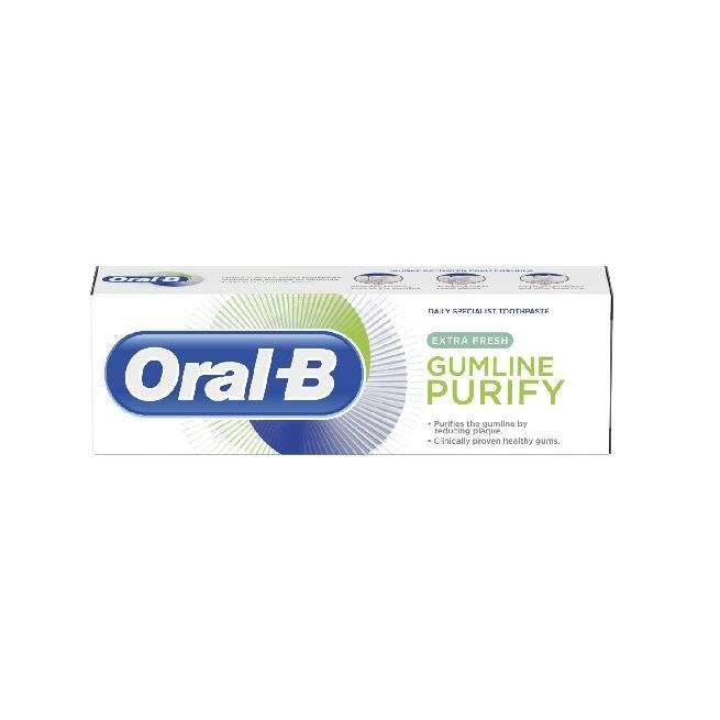 Dentifrice - ORAL-B - Gencives Purify - 75ml - Extra frais - Protection des gencives