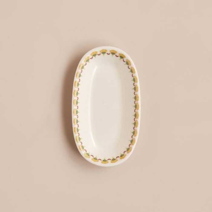 Assiette de présentation en porcelaine Gipsy Mix (19x11 cm)