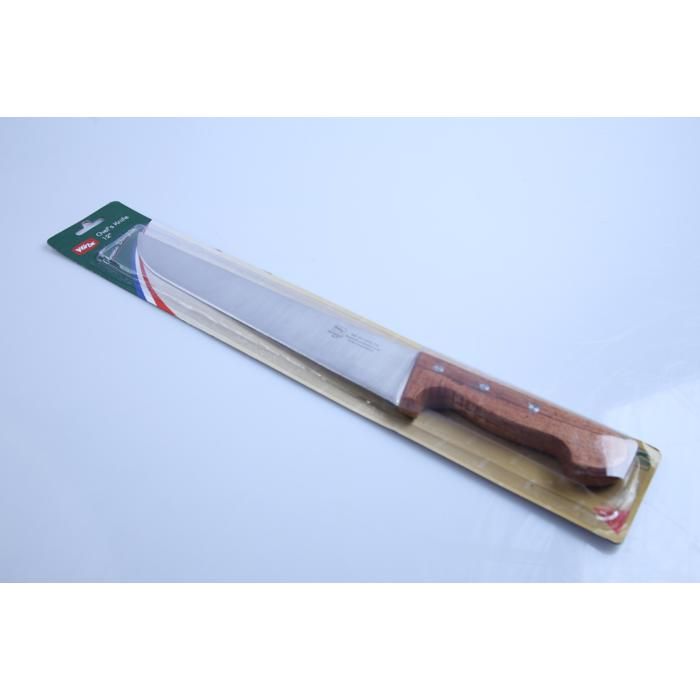 Couteau de cuisine 30 cm  - Manche en Bois Blister