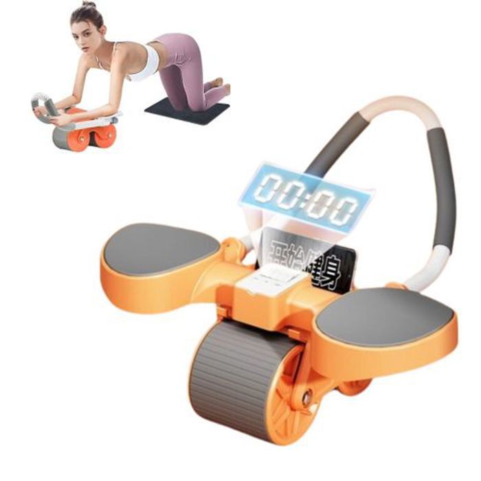 Rouleau d’exercice pour abdominaux pour hommes et femme savec support de coude