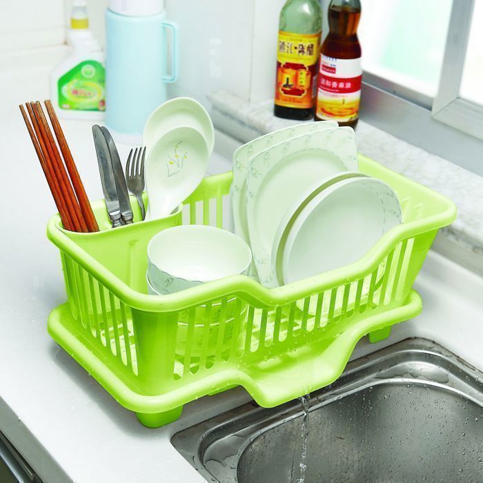 Égouttoir à vaisselle - MARQUE - Modèle - Vert - Amovible - Design moderne