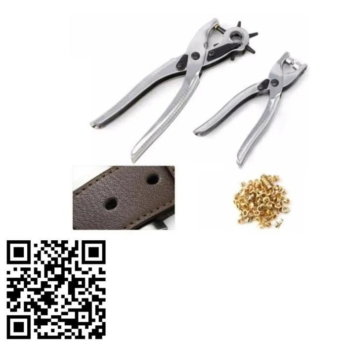 Kit Fraise à Trous et Pince à Œil Hand Riveter