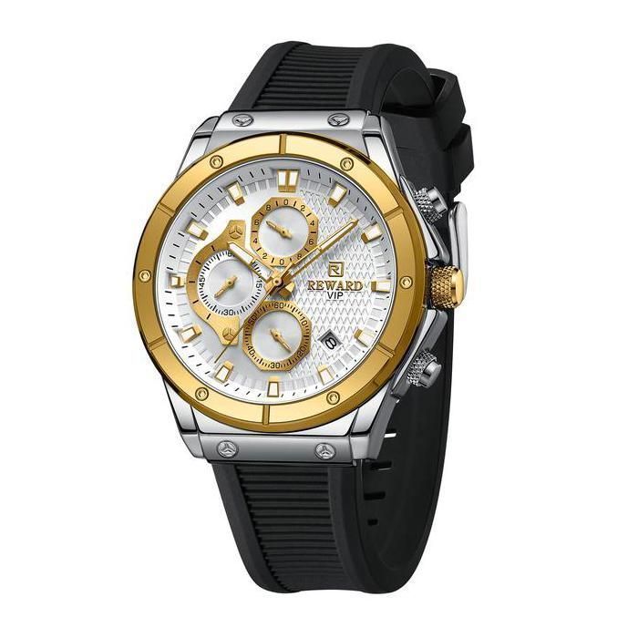 Montre REWARD-RD83969 Noir Doré pour hommes
