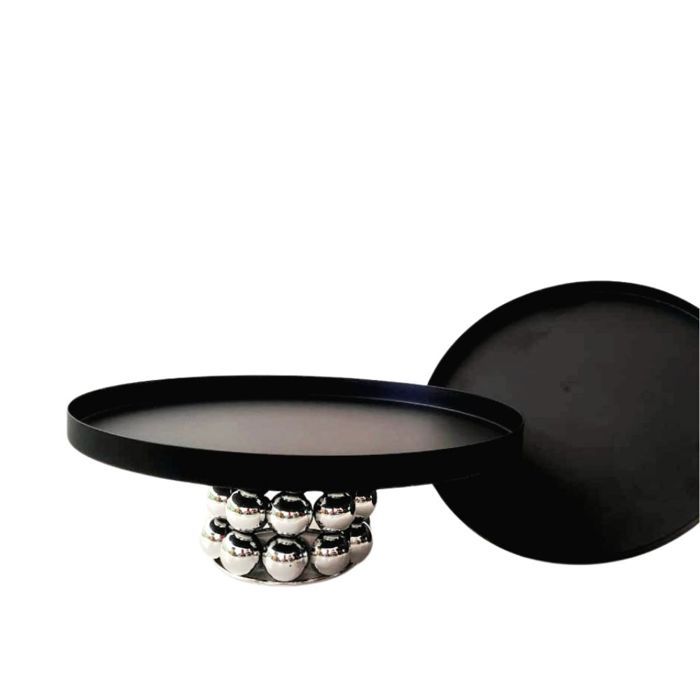 Coupes - ART KITCHEN - Set 2 Coupes 4009 - Métal - Noir et Argenté - 25 cm et 30 cm de diamètre