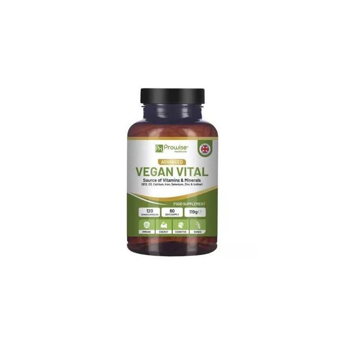 Prowise Healthcare Multivitamines et minéraux vitaux végétaliens, 120 capsules multivitaminées végétaliennes - Made in UK