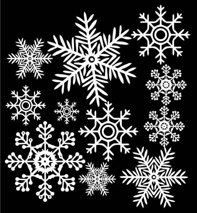 sticker flocon de neige arabesque Décoration vinyle Déco Autocollant