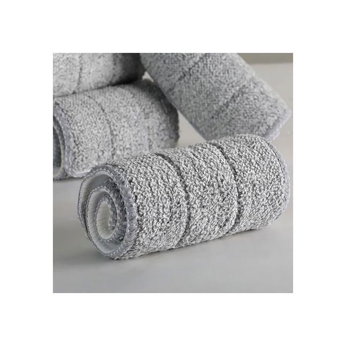 Tampons de remplacement - Haute qualité - Microfibre - Lavable en machine - Gris - 36CM x 15CM