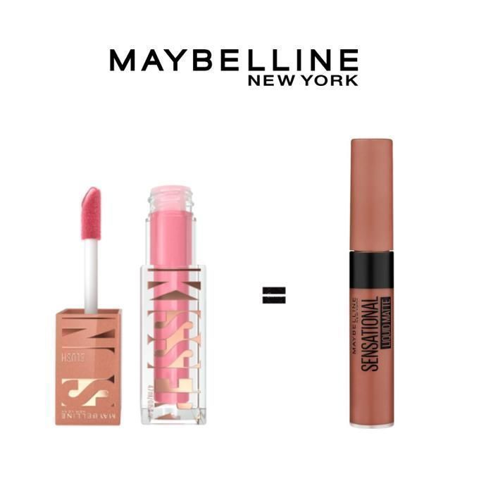 Pack Blush Sunkisser N°5 = Rouge à Lèvres Sensationnel Liquid Matte N°8