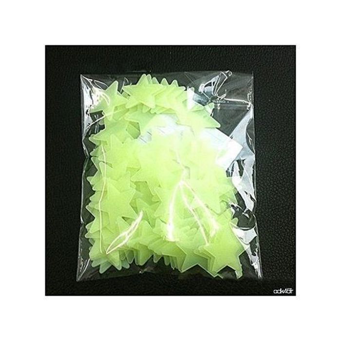 Lot de 200 étoiles phosphorescentes "Glow in the Dark"