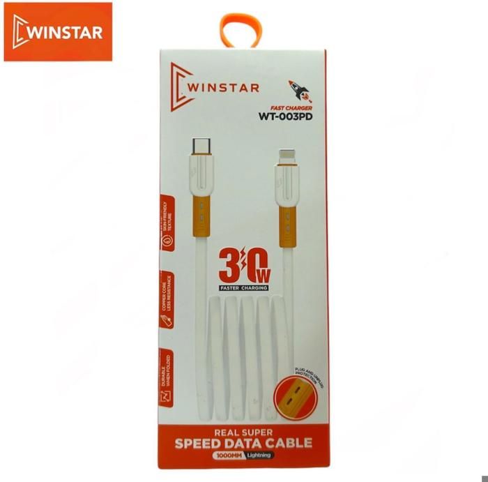 cable SPEED DATA CABLE WINSTAR 1000MM LIGHTNING  MODEL WT-003PD