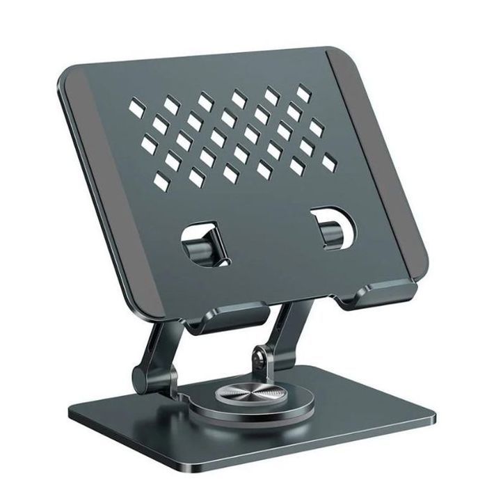 Support tablette réglable acier carbonerotation 360 téléphone portable bureau