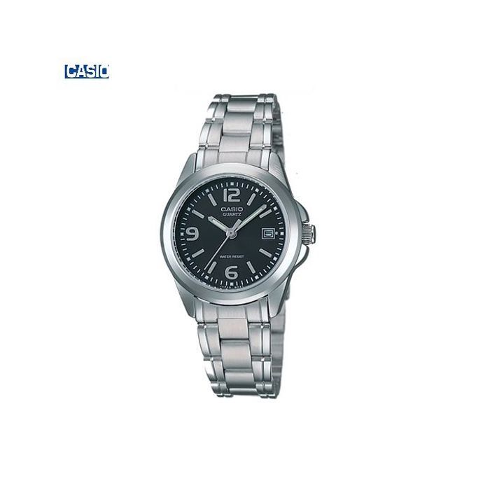 Casio Montre Femme Analogique luxueux cadran blanc proeminent-Ltp-1215a-1adf