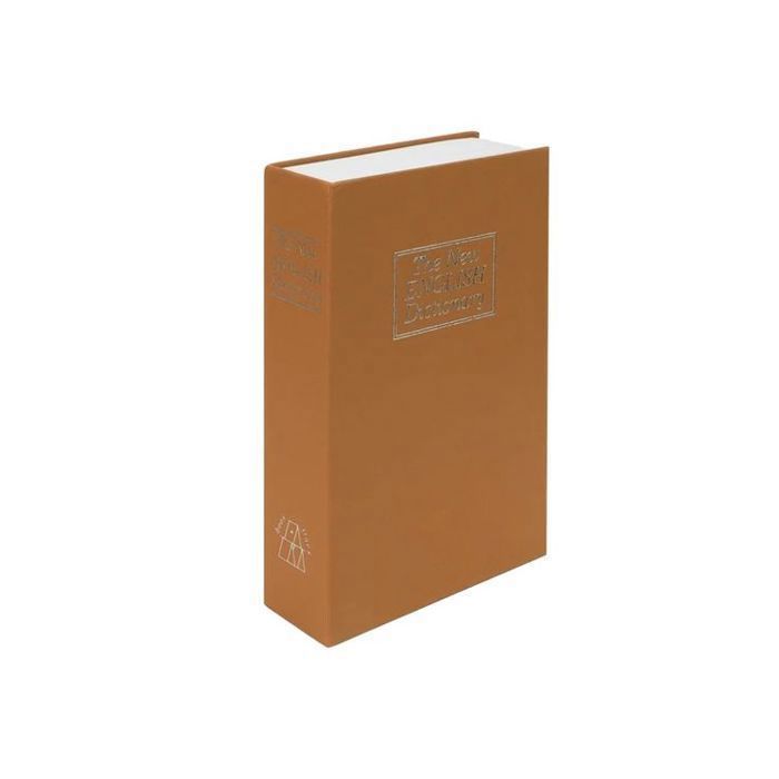 Coffre-fort magique sous forme de livre 240x155x55mm - beige